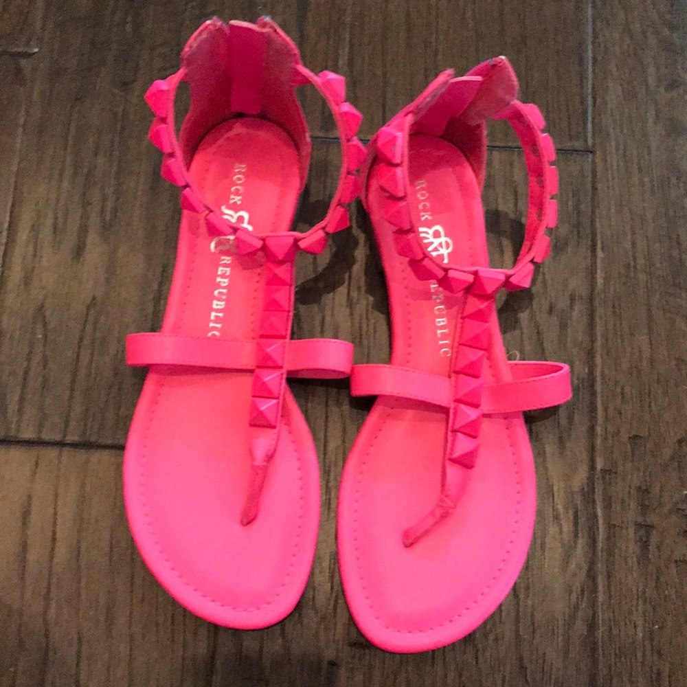 Rock Republic Hot pink sandals